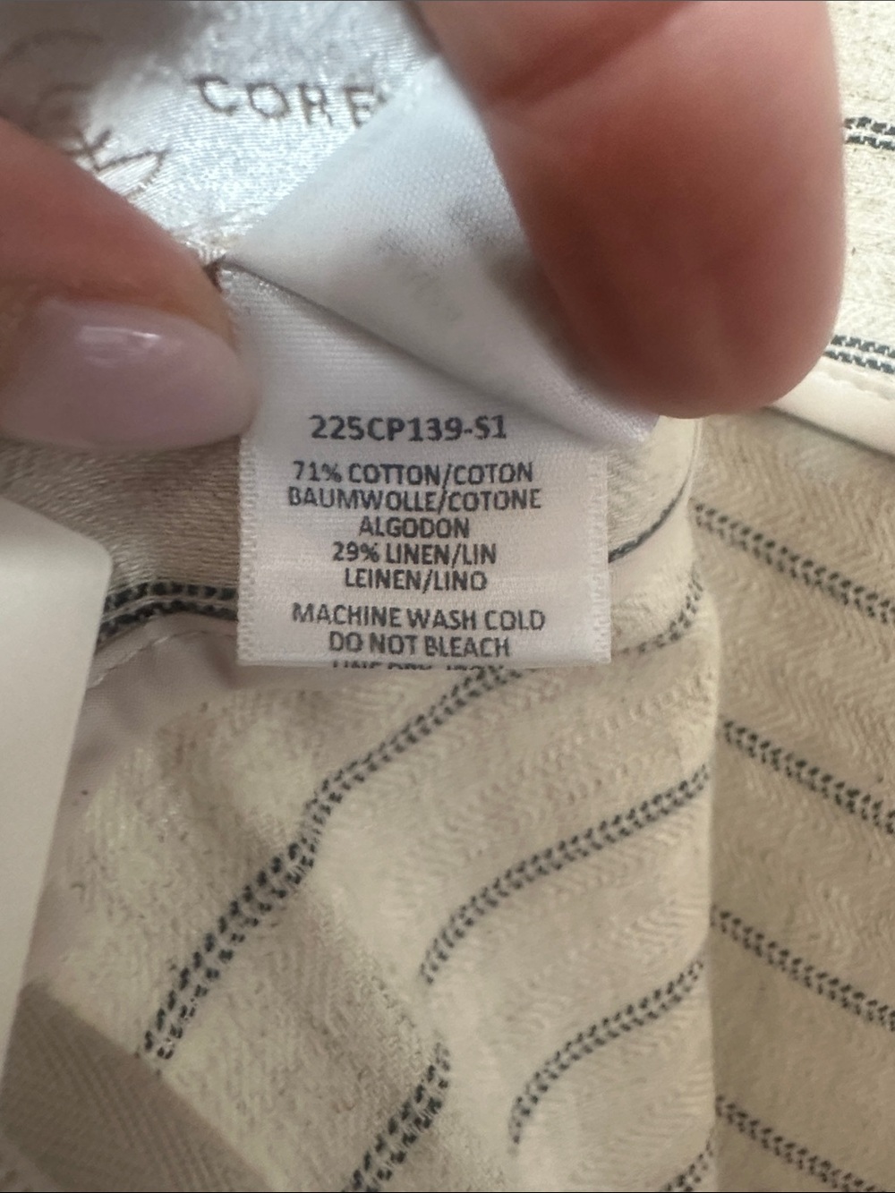 Corey Lynn Calter NWT Linen Blend Stripe Wide Leg Palazzo Pants Coastal Boho Med - Picture 11 of 14